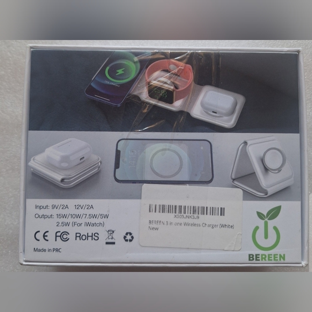 BEREEN Foldable 3 in 1 Charging Station, Travel Charger for Multiple Devices - Picture 5 of 10